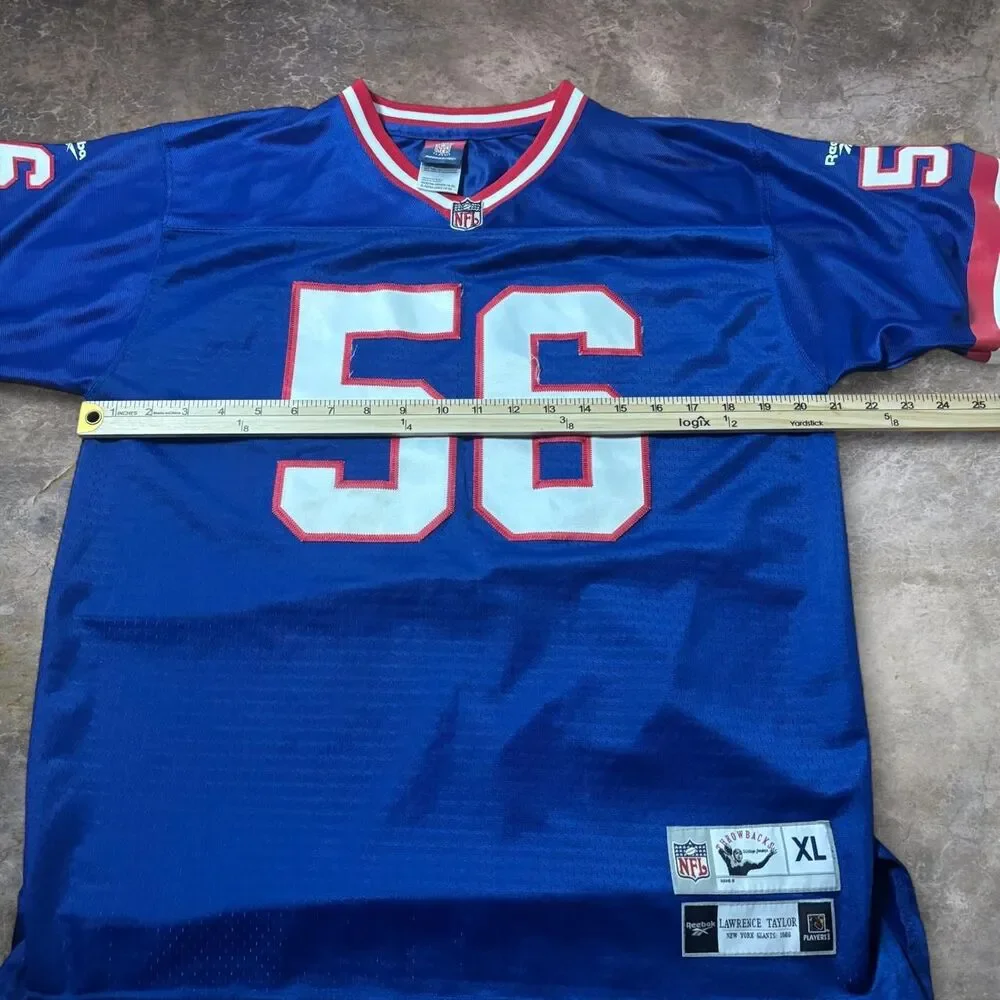 Reebok New York Giants Lawrence Taylor Jersey Men’s M Blue NFL Football